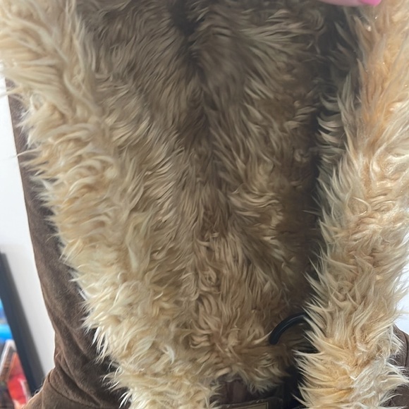 Leather brown jacket - Picture 4 of 5